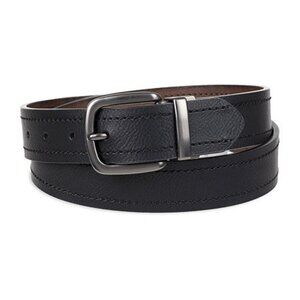 Mutual Weave Mens Reversible Belt, Medium, Black